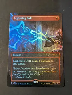 Lightning Bolt Avatar Secret Lair Drop Series Rainbow Foil - Image 1