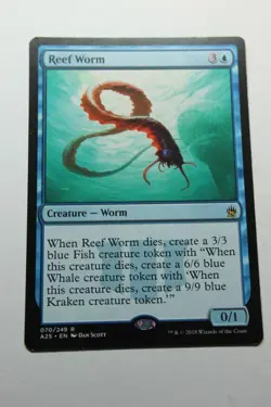 MTG Reef Worm x1- -Masters 25-Lightly Played - Image 1