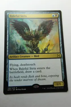 MTG Baleful Strix x1- -Eternal Masters-Lightly Played - Image 1