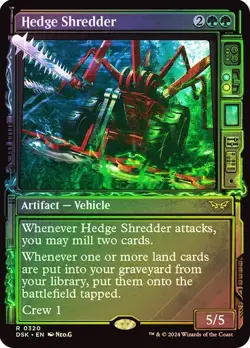 Hedge Shredder (Showcase Foil) - Duskmourn DSK - Rare - MTG Magic Pack fresh - Image 1