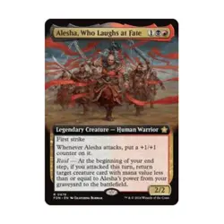 WOTC Foundations Alesha, Who Laughs at Fate (Extended Art) (R) (Foil) NM - Image 1
