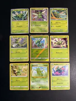 9 Scyther Pokemon Card Collection Reverse Holo WOTC HGSS SWSH SV Japanese PTCG - Image 1
