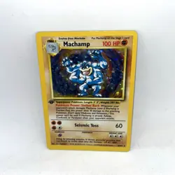 Pokemon Machamp Holo Rare 1st Edition Base Set 1999 - Image 1