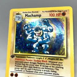 Pokemon Machamp Holo Rare 1st Edition Base Set 1999 - Image 2