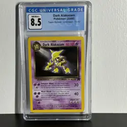 Dark Alakazam CGC 8.5 - Team Rocket Unlimited 18/82 Vintage 2000 Pokemon - Image 1