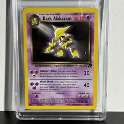 Dark Alakazam CGC 8.5 - Team Rocket Unlimited 18/82 Vintage 2000 Pokemon - Image 2