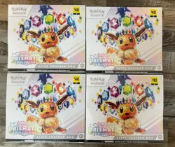 SEALED!!!Prismatic Evolutions ETB 4 boxes dollar general pokemon HTF - Image 1