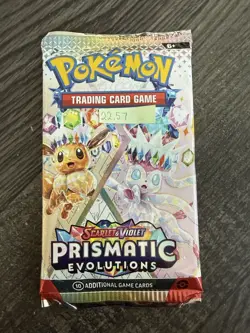 Heavy 22.57! Pokemon Prismatic Evolutions Booster Pack Sealed! Demi-God PackU! - Image 3