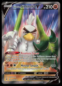 Galarian Sirfetch'd V 174/185 Ultra Rare Pokemon Vivid Voltage LP - Image 1