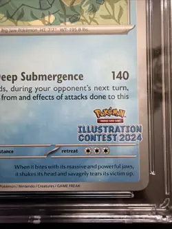 2025 Pokemon Illustration Contest Winner Feraligatr 213 Black Star Promo CGC 9.5 - Image 2