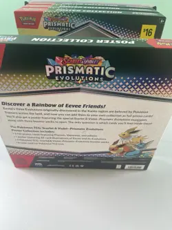 (LOT OF 4) NEW Pokemon TCG S&V Prismatic Evolutions Poster Collection Box Sealed - Image 2