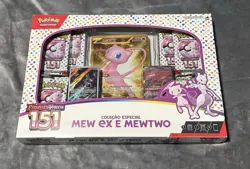 Pokemon Mew EX Mewtwo Scarlet & Violet Box Set 151 Brazilian Giant Sealed - Image 1
