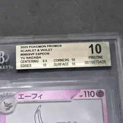 BGS 10 Pokemon Espeon 066 Yu Nagaba Promo Reverse Holo Japanese Pristine - Image 2