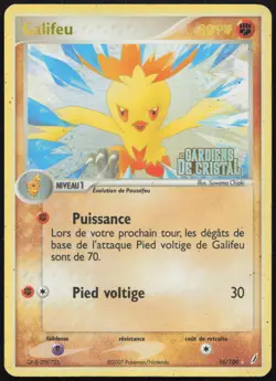Carte Pokemon Galifeu 16/100 Reverse Holo Gardiens de Cristal Francais - Image 1