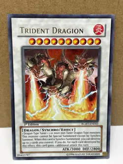 Yu-Gi-Oh! Trident Dragion Ultra Rare RGBT-EN043 Raging Battle 1st LP - Image 1