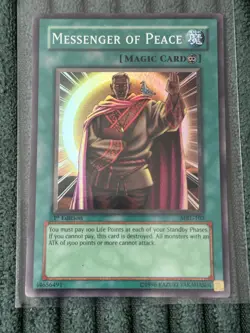 Yugioh Magic Ruler 1st Edition Messenger Of Peace Holo MRL-102 - Image 1