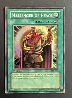 Yugioh Messenger of Peace MRL-102 Magic Ruler 1st Edition LP - Image 1