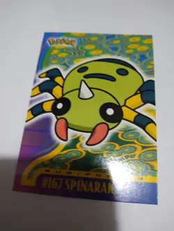 Pokemon Topps Johto Card Spinarak #167 Blue Label Rare 1st Glossy - Image 1