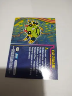 Pokemon Topps Johto Card Spinarak #167 Blue Label Rare 1st Glossy - Image 2