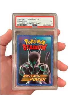 Nintendo Power Pokemon Stadium Mewtwo Insert Card PSA 5 Pop 11 Only 3 Higher! - Image 1