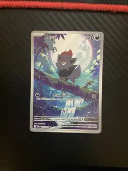 Pokemon Zorua 142/086 White Flare Illustration Rare Pokemon TCG Card NM 2025 - Image 1
