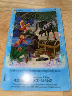 Bella Sara Treasures Parlez #S36/55 Shiny FOIL NEW CCG TCG Trading Card Game - Image 1