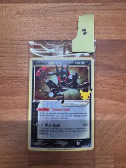 Pokemon TCG Greninja Gold Star SWSH144 Celebrations Black Star Promo Card Sealed - Image 1