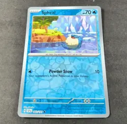 Pokemon Surging Sparks Spheal Reverse Holo Common Card 043/191 NM - Image 1