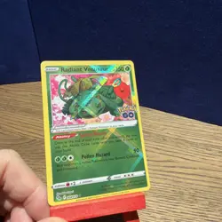 Radiant Venusaur Ultra Rare Pokemon GO 004/078, NM Pokemon Card - Image 1