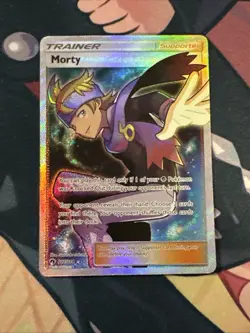 Morty - 212/214 - Pokemon Lost Thunder Sun & Moon Full Art Ultra Rare Card NM - Image 1