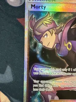 Morty - 212/214 - Pokemon Lost Thunder Sun & Moon Full Art Ultra Rare Card NM - Image 5