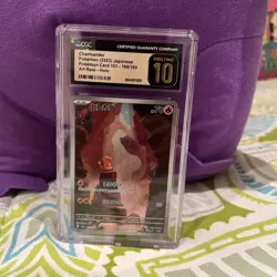 CGC 10 Pristine Charmander Art Rare 168/165 Pokemon Card 151 - Image 1
