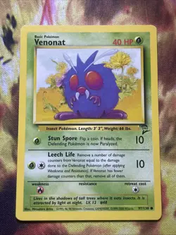 VENONAT - Base Set 2 - 97/130 - Common - Pokemon Card - Image 1