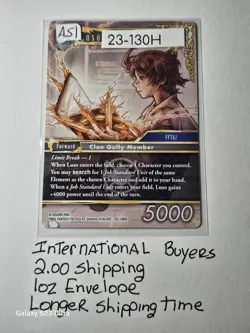 Final Fantasy Card Luso LB #130 - Buy Now or I’ll Cry Into My Moogles Tonight - Image 1