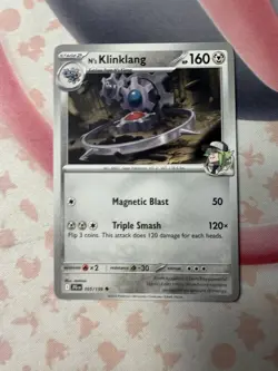 N's Klinklang Uncommon SV09: Journey Together 105/159 NM English Pokemon Card - Image 1