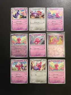 9 Tinkatink Tinkatuff Tinkaton Pokemon Card Collection Reverse Holo SV A2 - Image 1
