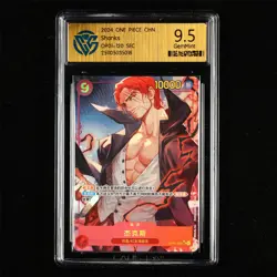 CCG GemMint 9.5 2024 ONE PIECE CHN .TCG Card OP01-120 SEC Shanks - Image 1