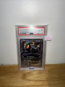 Umbreon EX 55/124 Pokemon Card TCG XY Fates Collide PSA 10 GEM MT Full Art GEM - Image 1