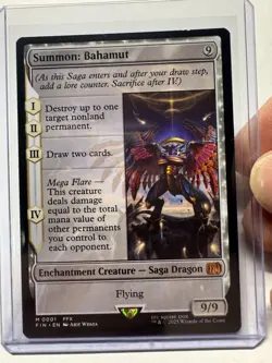 Magic the Gathering Summon: Bahamut Final Fantasy Non-Foil Card - Image 1