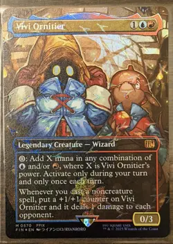 MTG Vivi Ornitier (Borderless) (Chocobo Track) Final Fantasy Foil *PACK FRESH!* - Image 2