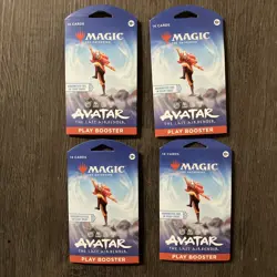 4x Magic The Gathering: Avatar The Last Airbender - Sleeved Booster Pack - Image 1