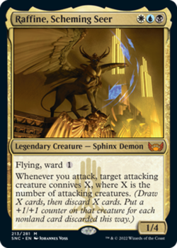 1x Raffine, Scheming Seer NM-Mint, English Streets of New Capenna MTG Magic - Image 1