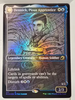 Dennick, Pious Apprentice - FOIL SHOWCASE - Magic the Gathering MTG Nice Nice! - Image 1