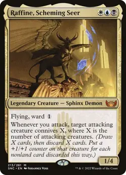 ** Raffine, Scheming Seer ** [NM] Streets of New Capenna MTG Demon Mythic Rare - Image 1