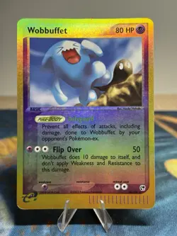 Wobbuffet 26/100 Rare Reverse Holo 2003 EX Sandstorm Pokemon TCG LP - Image 1