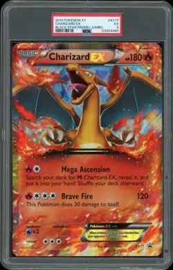 2014 Pokemon Charizard EX XY17 Black Star Promo-Jumbo PSA 5 EX - Image 1
