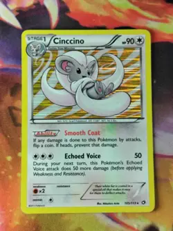 Cinccino 105/113 MP Legendary Treasures 2013 Black + White Pokemon Card - Image 1