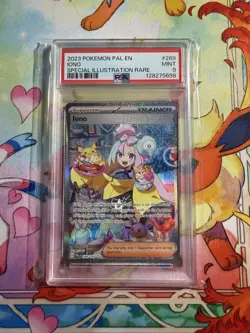 2023 Pokemon Pal En Iono 269/193 Special Illustration Rare PSA Mint 9 - Image 1