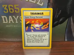 Pokemon Super Energy Removal #079/102 Base Set Rare Unlimited - Image 1