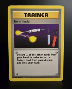 Pokemon TCG - ITEM FINDER - 74/102 - RARE - UNLIMITED - BASE SET (1999) - MP/LP - Image 1
